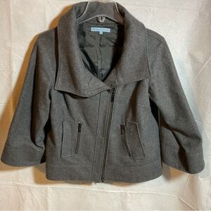 Antonio Melanie offset zipper women’s gray wide sleeve coat size s